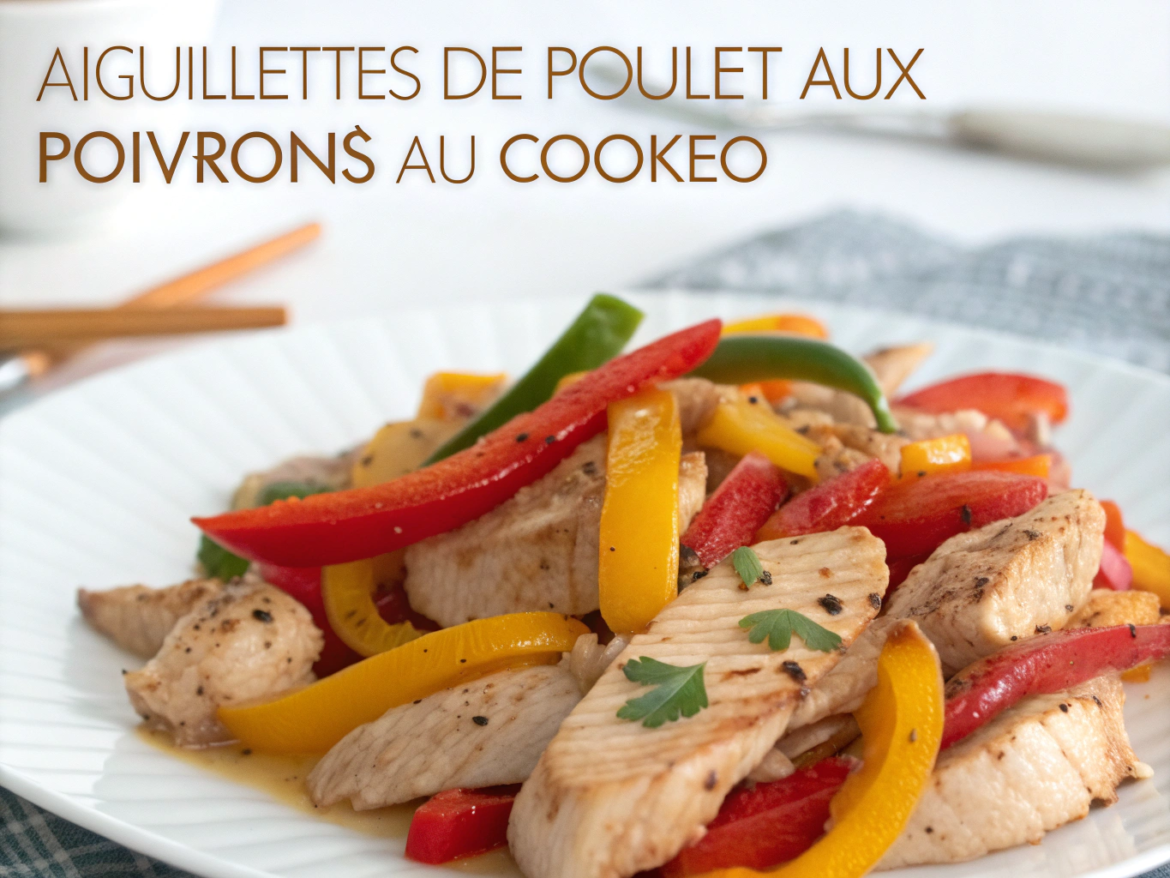 aiguillettes de poulet aux poivrons au cookeo
