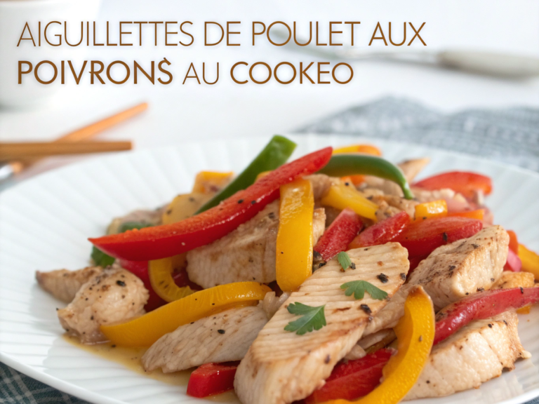 aiguillettes de poulet aux poivrons au cookeo