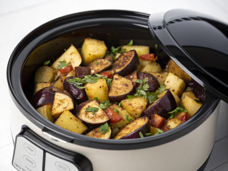 aubergines aux pommes de terre au cookeo