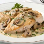 blancs de poulet aux champignons et boursin au cookeo