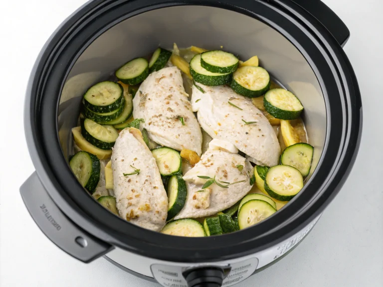 blancs de poulet aux courgettes au cookeo
