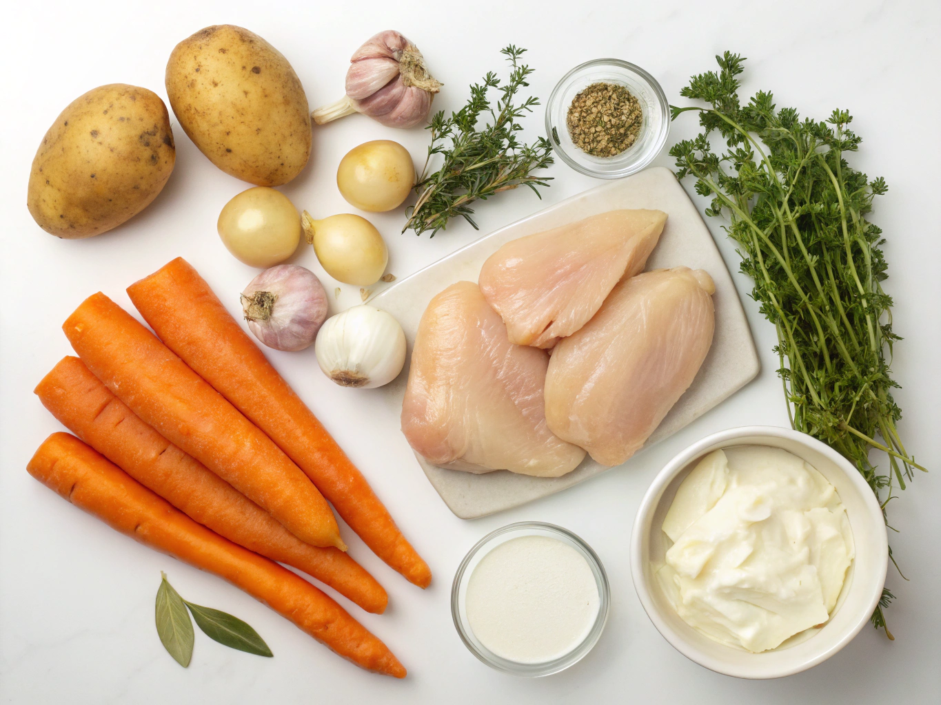 blancs de poulet savoyards au cookeo - liste des ingrédients