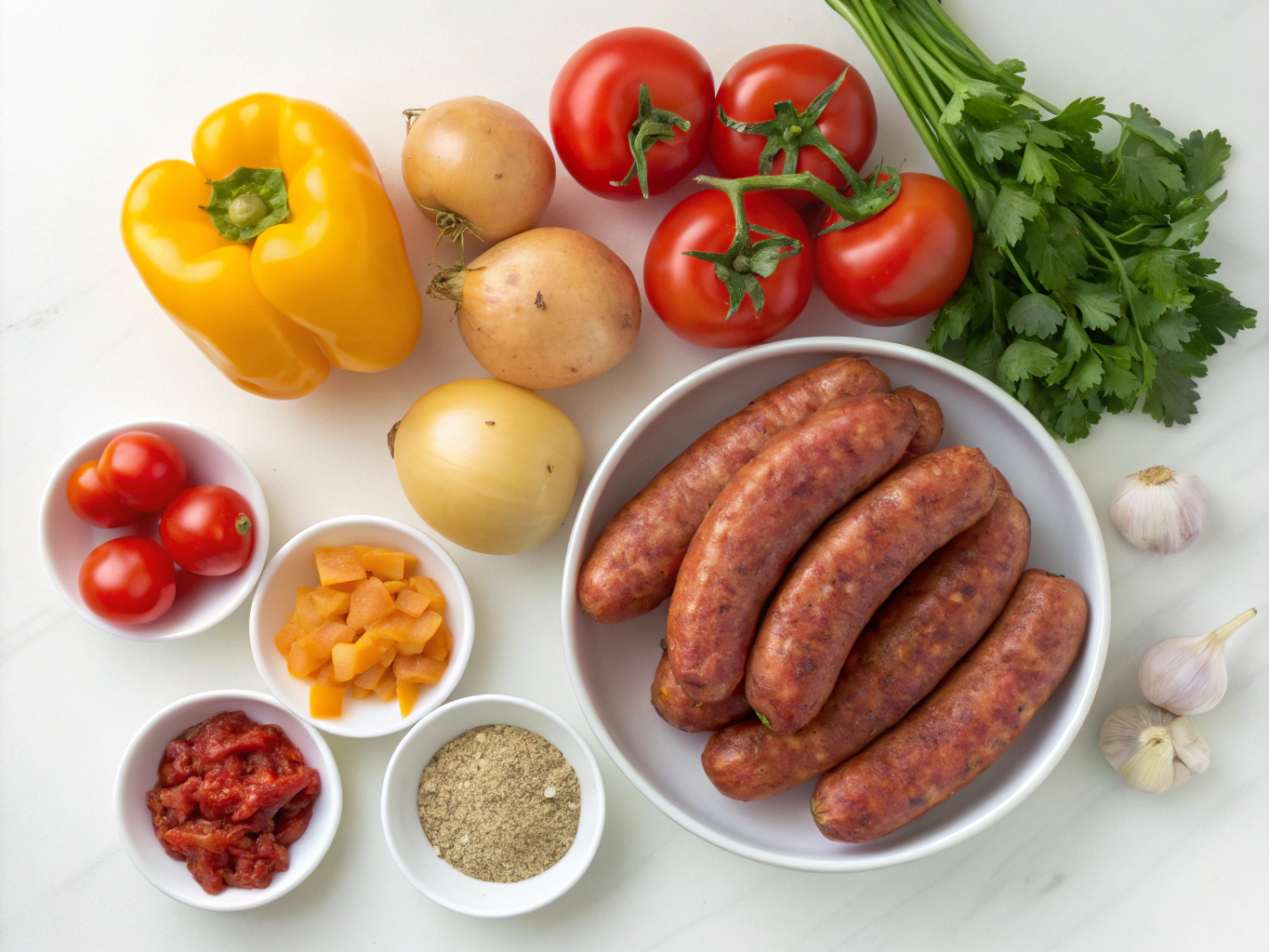 ble au chorizo au cookeo - liste des ingrédients