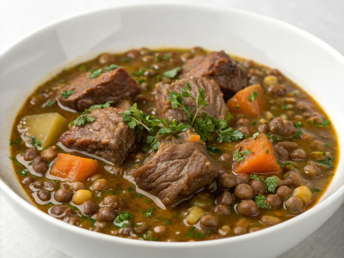 boeuf aux lentilles au cookeo