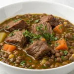boeuf aux lentilles au cookeo