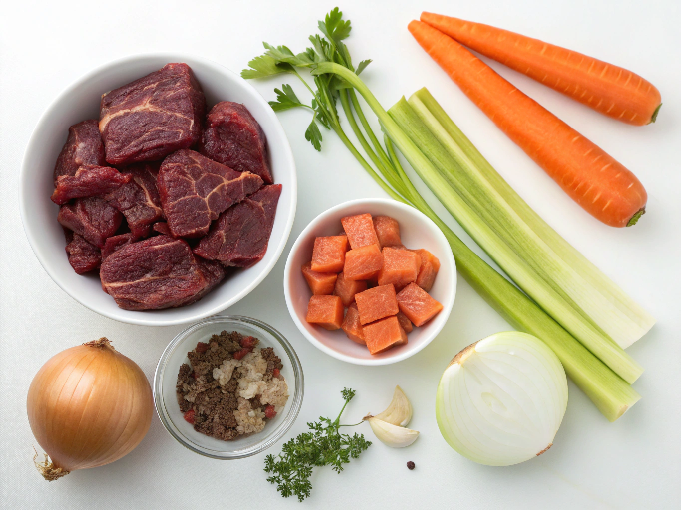 boeuf aux oignons au cookeo - liste des ingrédients