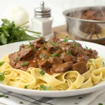 boeuf stroganoff au cookeo