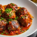 Boulettes de viande au Cookeo dans une assiette blanche