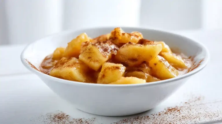 Compote de pommes Cookeo servie dans un bol blanc