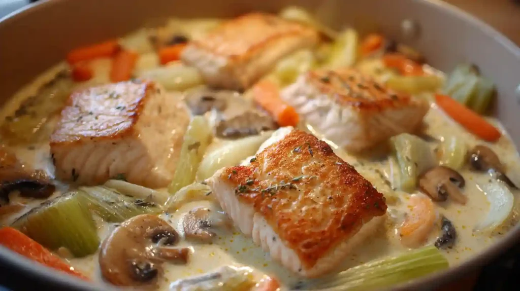 Cuisson de la blanquette de poisson au Cookeo