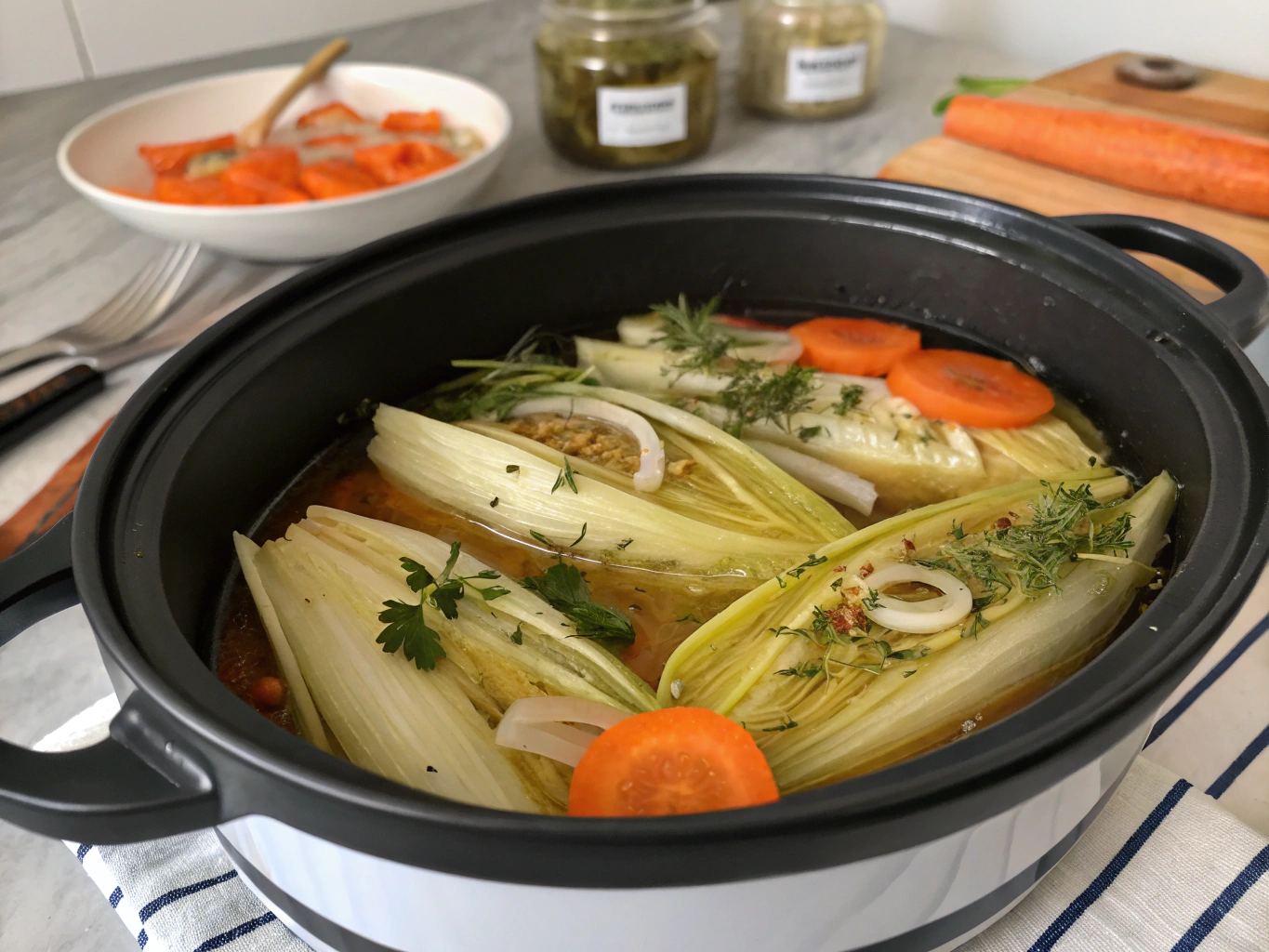endives braisées au cookeo - liste des ingrédients