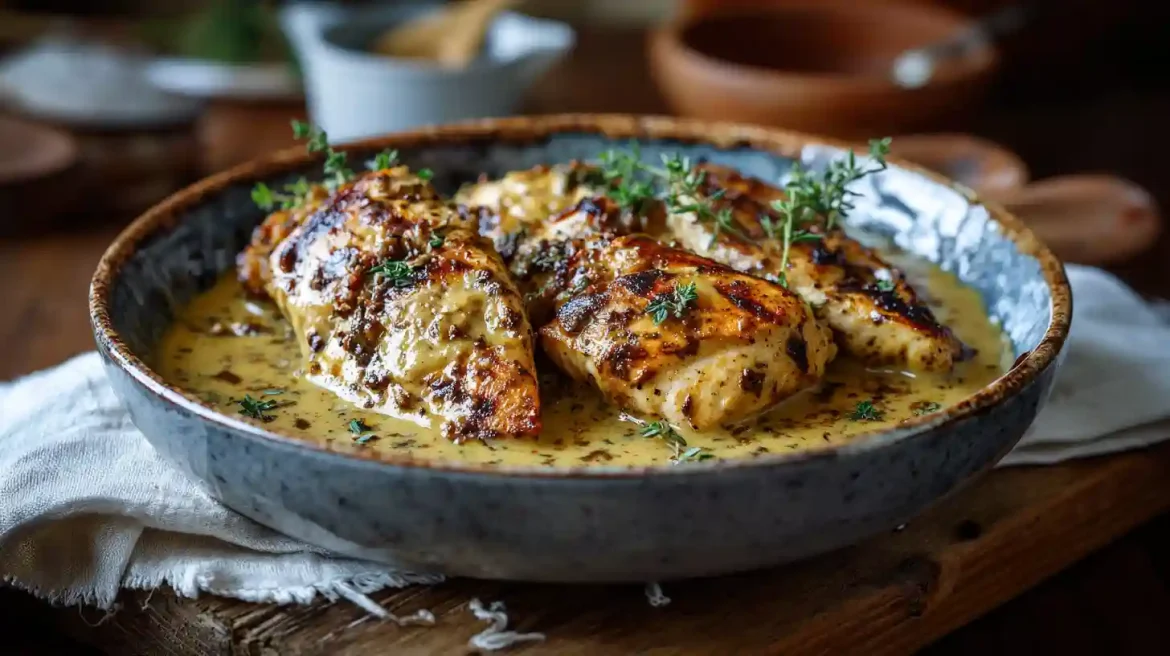 Filet de poulet à la moutarde et miel au Cookeo
