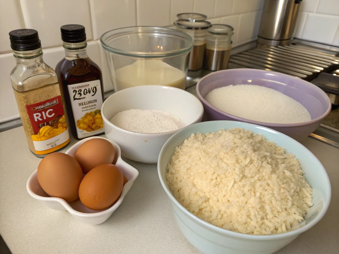 gâteau de riz au cookeo - liste des ingrédients