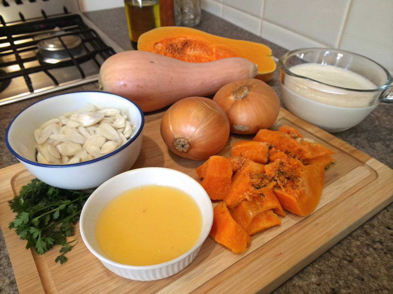 purée de potiron au cookeo - liste des ingrédients
