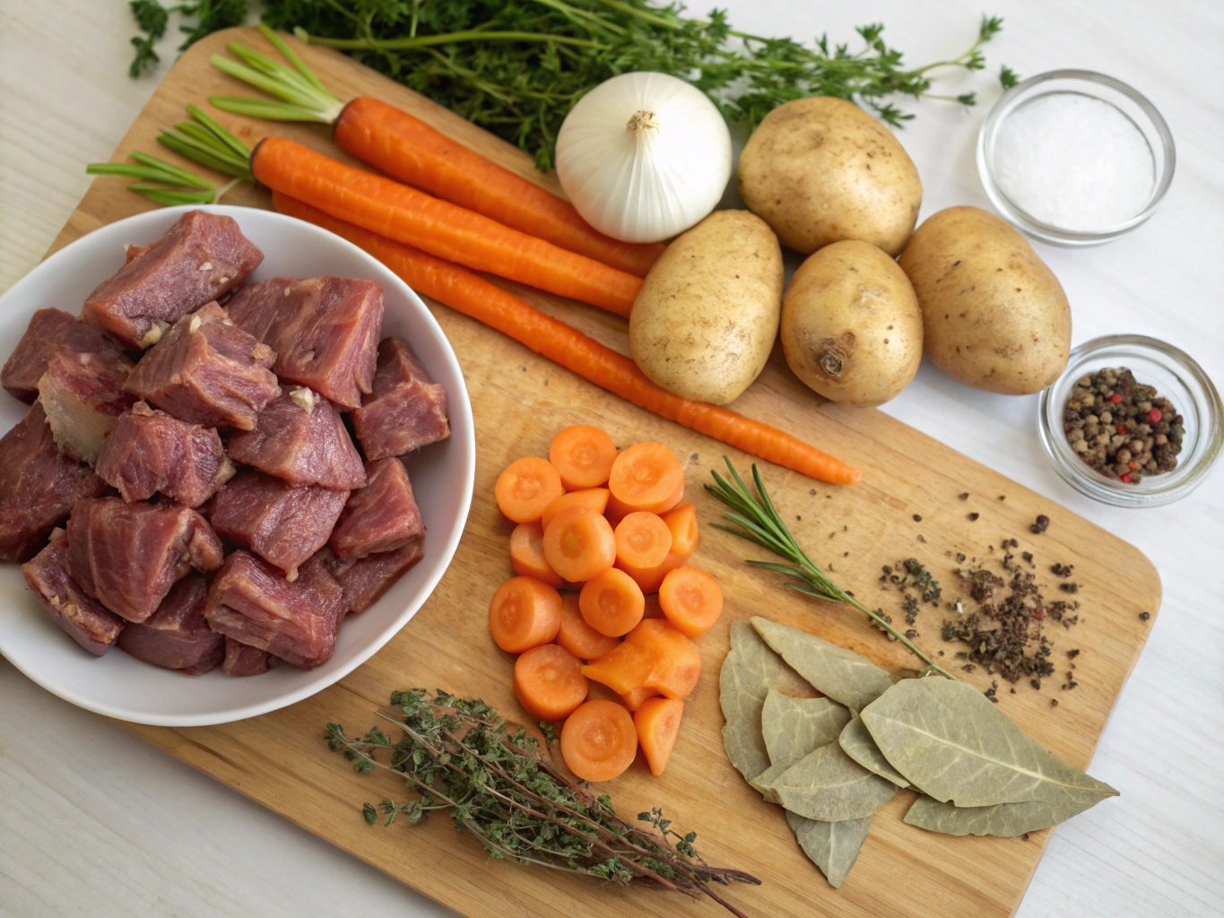 sauté de veau aux carottes au cookeo - liste des ingrédients