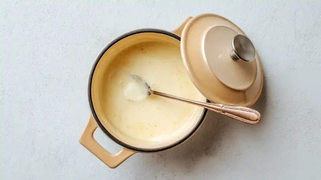 Cuisson de la sauce béchamel au Cookeo