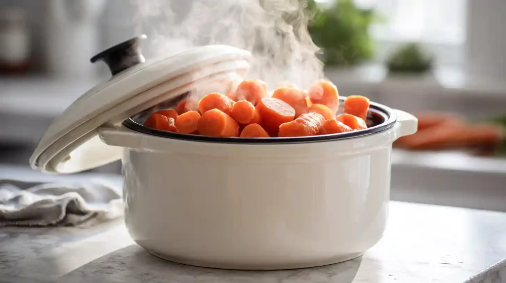 Cuisson des carottes à la crème dans le Cookeo