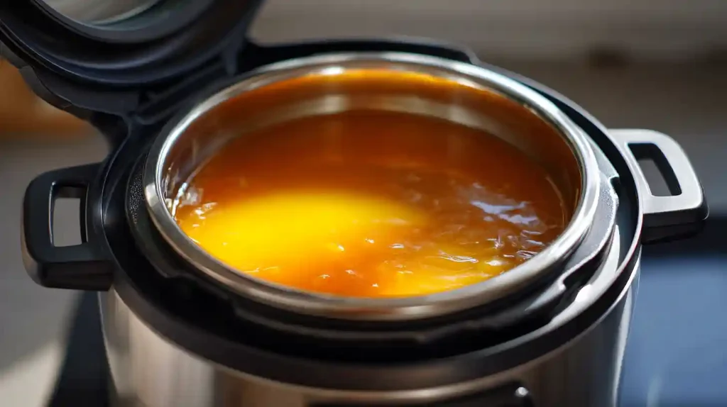 Confiture d’abricots en cours de cuisson au Cookeo