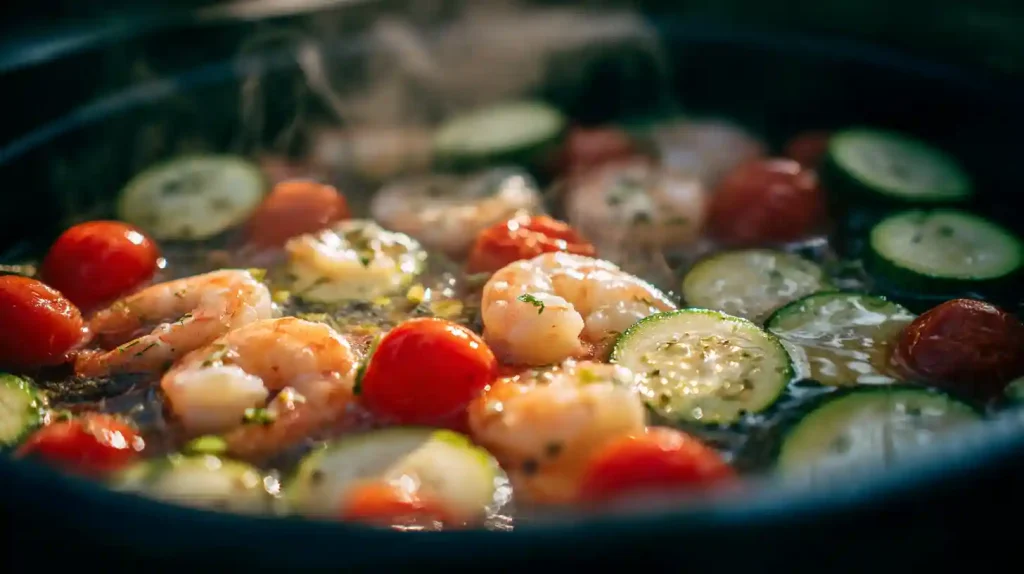 Cuisson de la poêlée dans le Cookeo