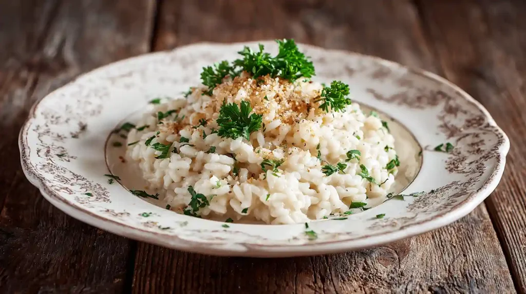 Risotto butternut servi avec parmesan