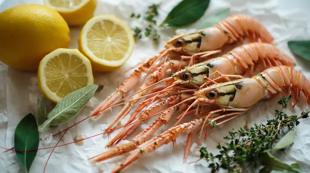 Ingrédients pour langoustines Cookeo