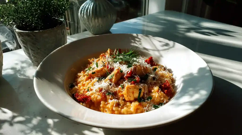 Risotto poulet chorizo prêt à déguster