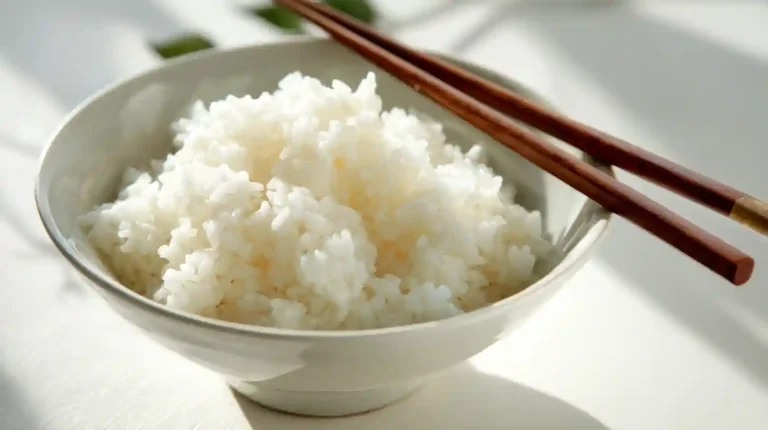 Riz sushi au Cookeo dans une assiette blanche