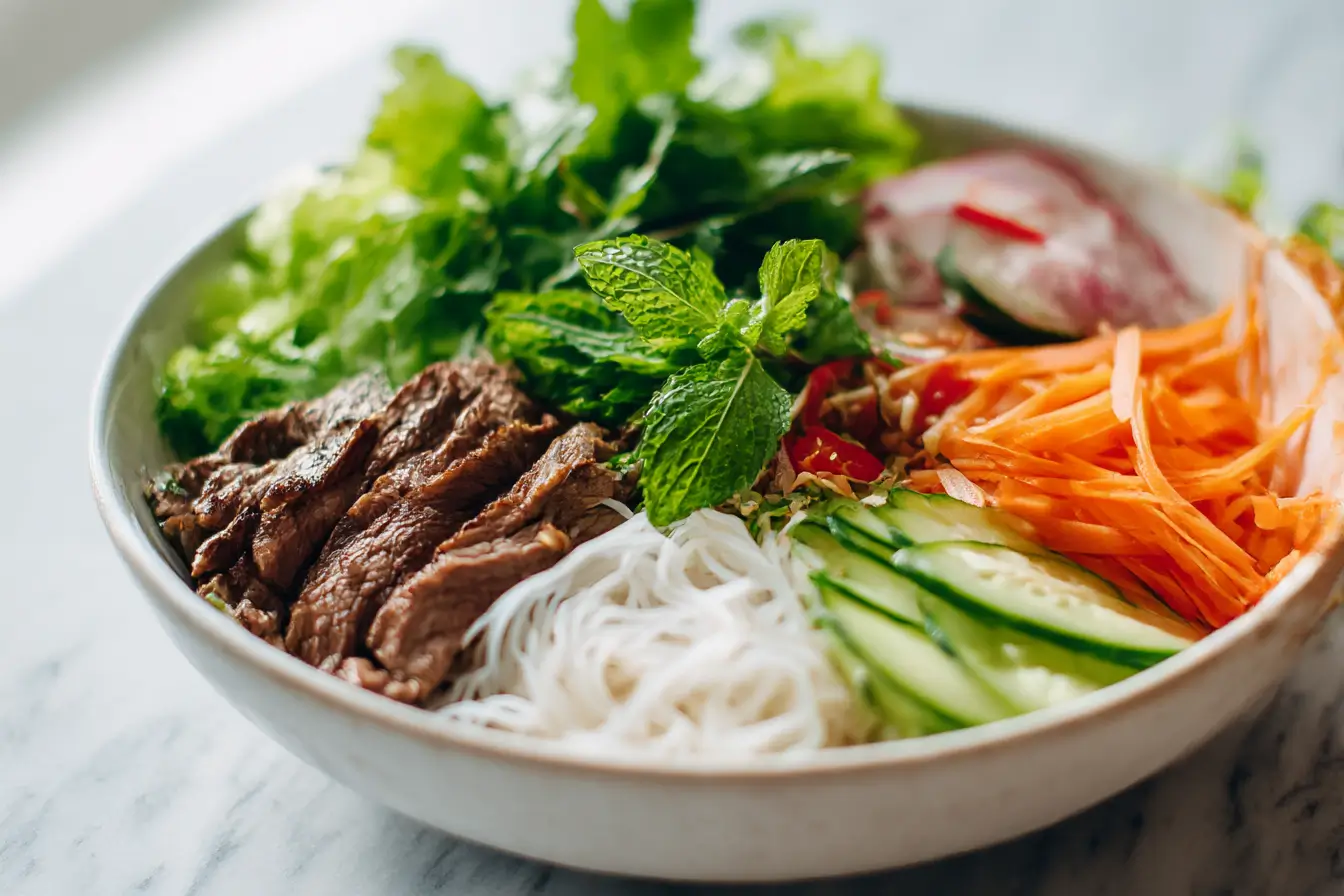 Bobun vietnamien au Cookeo - liste des ingrédients