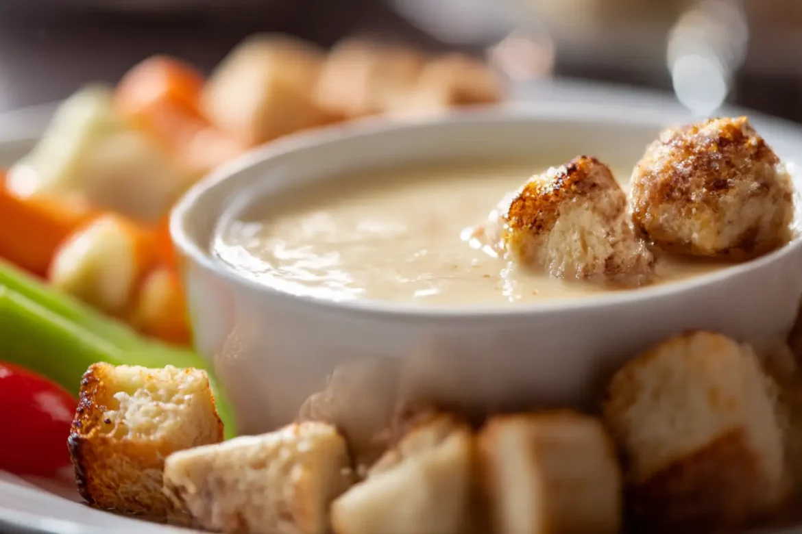 Savoureuse fondue savoyarde au Cookeo, fondue et crémeuse.