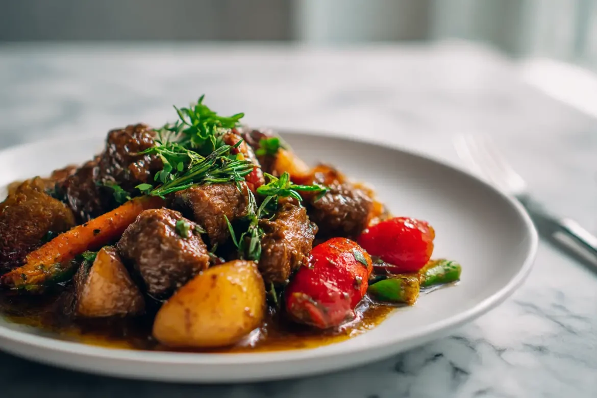 Navarin d'agneau au Cookeo, mijoté avec des légumes frais