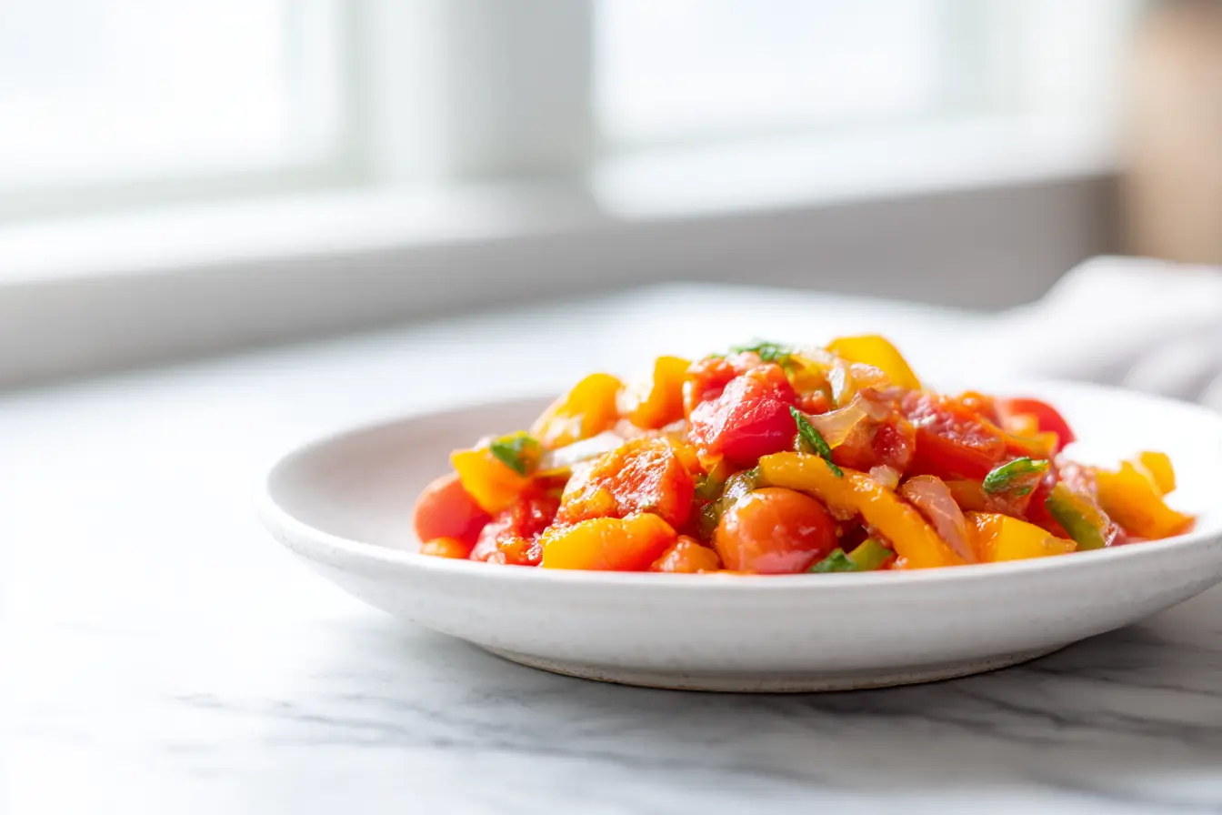 Piperade basquaise au Cookeo - liste des ingrédients