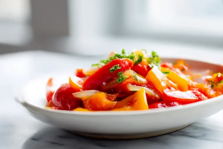 Piperade basquaise au Cookeo, colorée et savoureuse