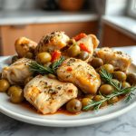 Poulet aux olives au Cookeo, savoureux et aromatique