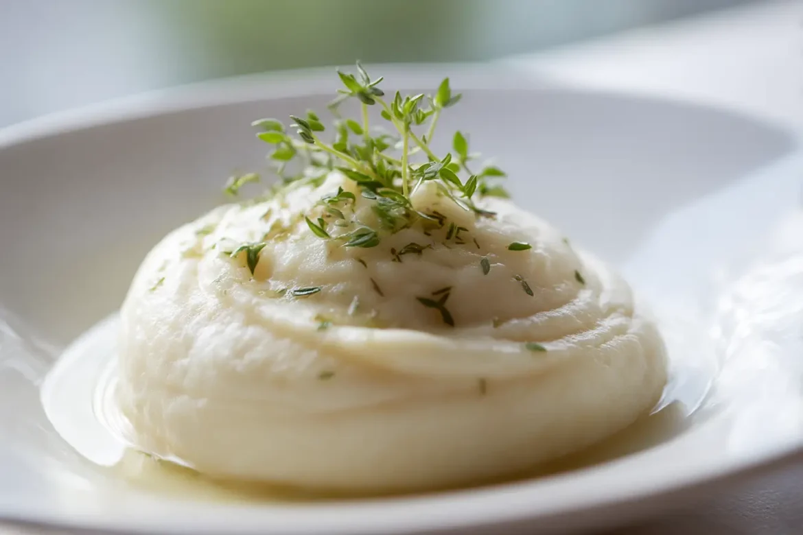 Purée au Cookeo, lisse et crémeuse, parfaite pour accompagner vos plats.
