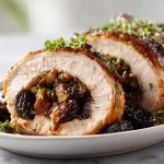 Rôti de porc aux pruneaux en Cookeo, tendre et savoureux