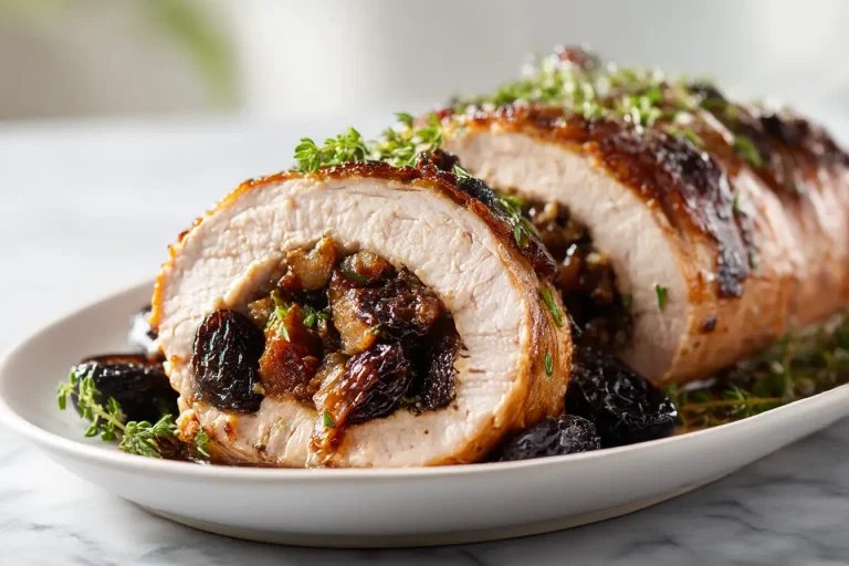 Rôti de porc aux pruneaux en Cookeo, tendre et savoureux