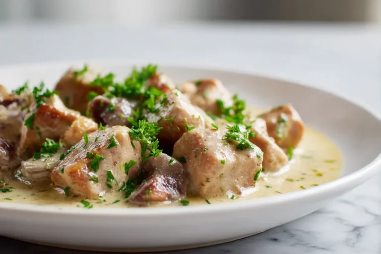 Sauté de porc au vin blanc en Cookeo, tendre et savoureux