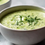 Savoureuse soupe de courgette au Cookeo, crémeuse et réconfortante