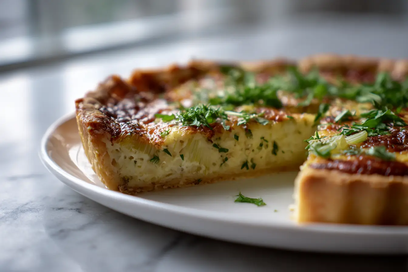 Tarte aux poireaux au Cookeo - liste des ingrédients