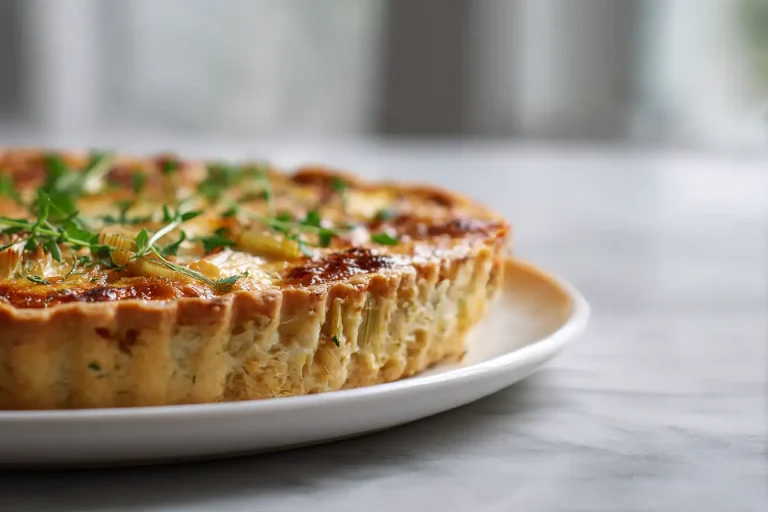 Tarte aux poireaux au Cookeo, savoureuse et parfaite pour un repas léger