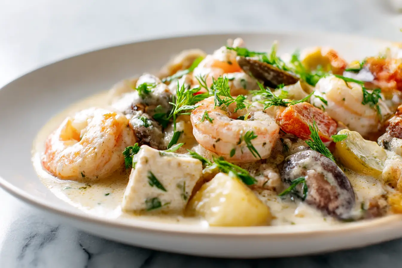 Blanquette de la mer au Cookeo - liste des ingrédients