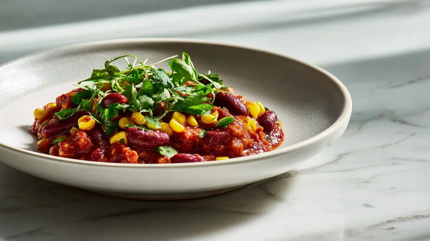Chili sin carne aux haricots rouges et maïs au Cookeo - liste des ingrédients