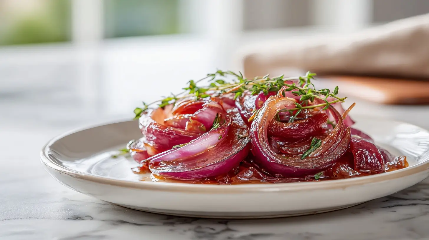 Confit d'oignons rouges au Cookeo - liste des ingrédients