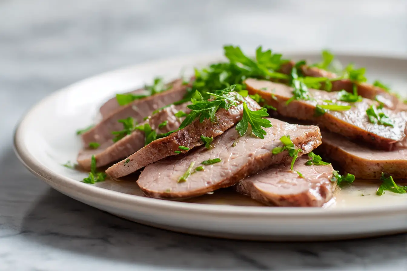 Langue de porc au Cookeo - liste des ingrédients