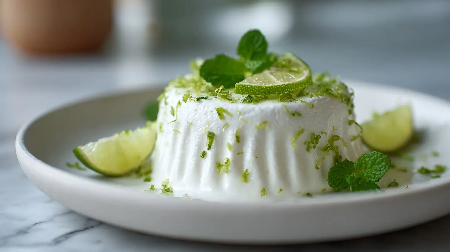 Mousse légère au fromage blanc et citron vert au Cookeo - liste des ingrédients