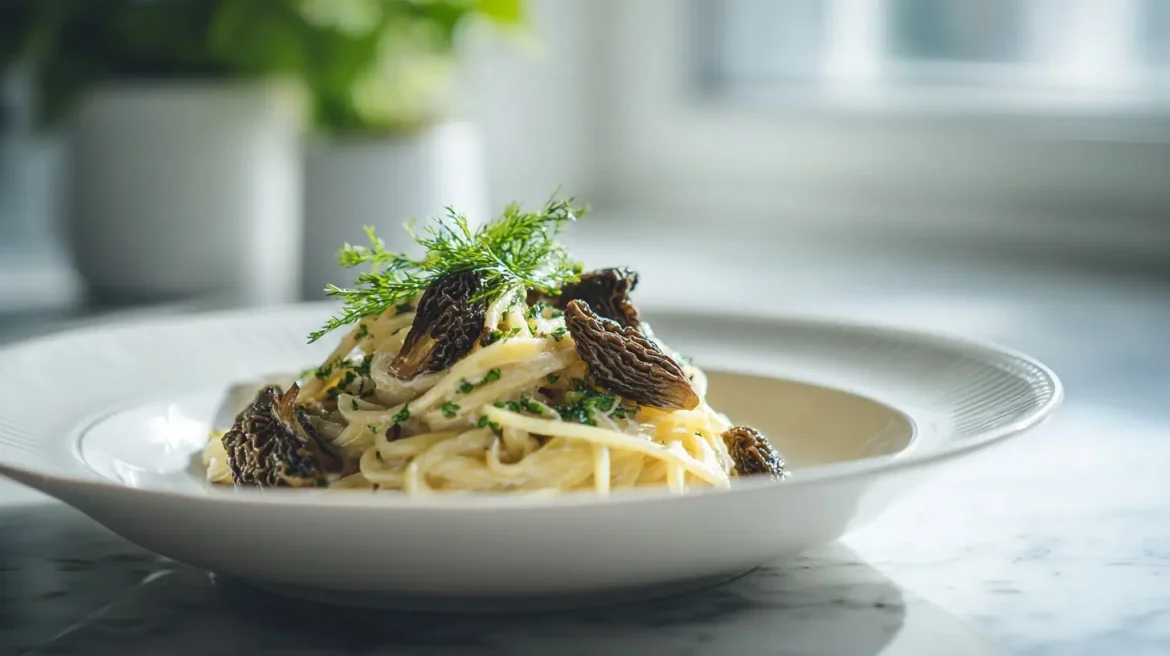 Pâtes aux morilles et crème légère en Cookeo, savoureuses et onctueuses