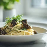 Pâtes aux morilles et crème légère en Cookeo, savoureuses et onctueuses