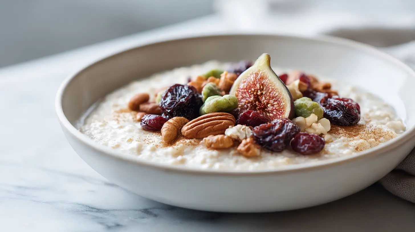 Porridge gourmand à la cannelle et fruits secs au Cookeo - liste des ingrédients