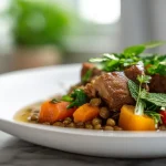 Ragoût de porc aux lentilles vertes au Cookeo, savoureux et réconfortant