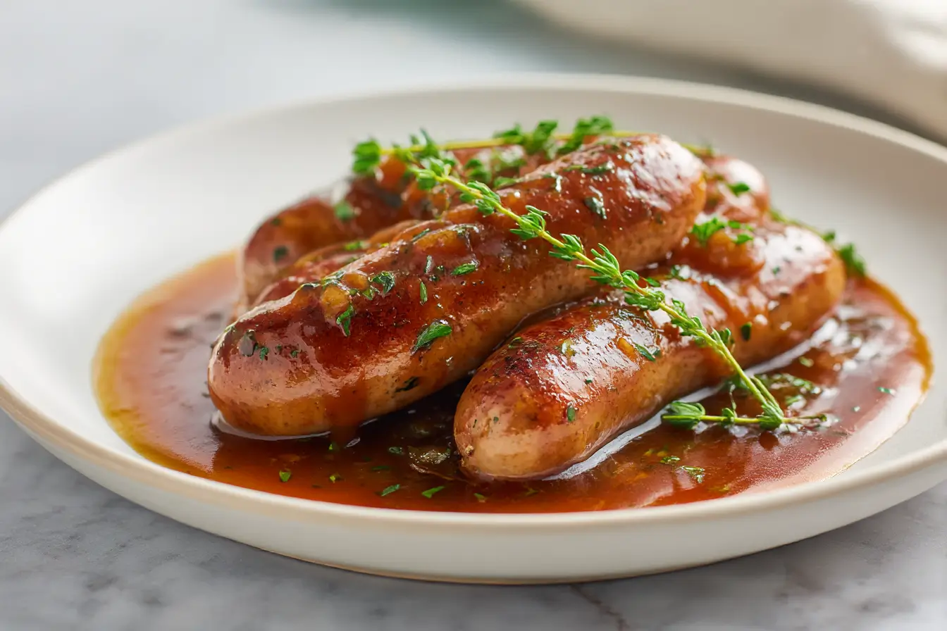 Saucisse de Toulouse au Cookeo - liste des ingrédients